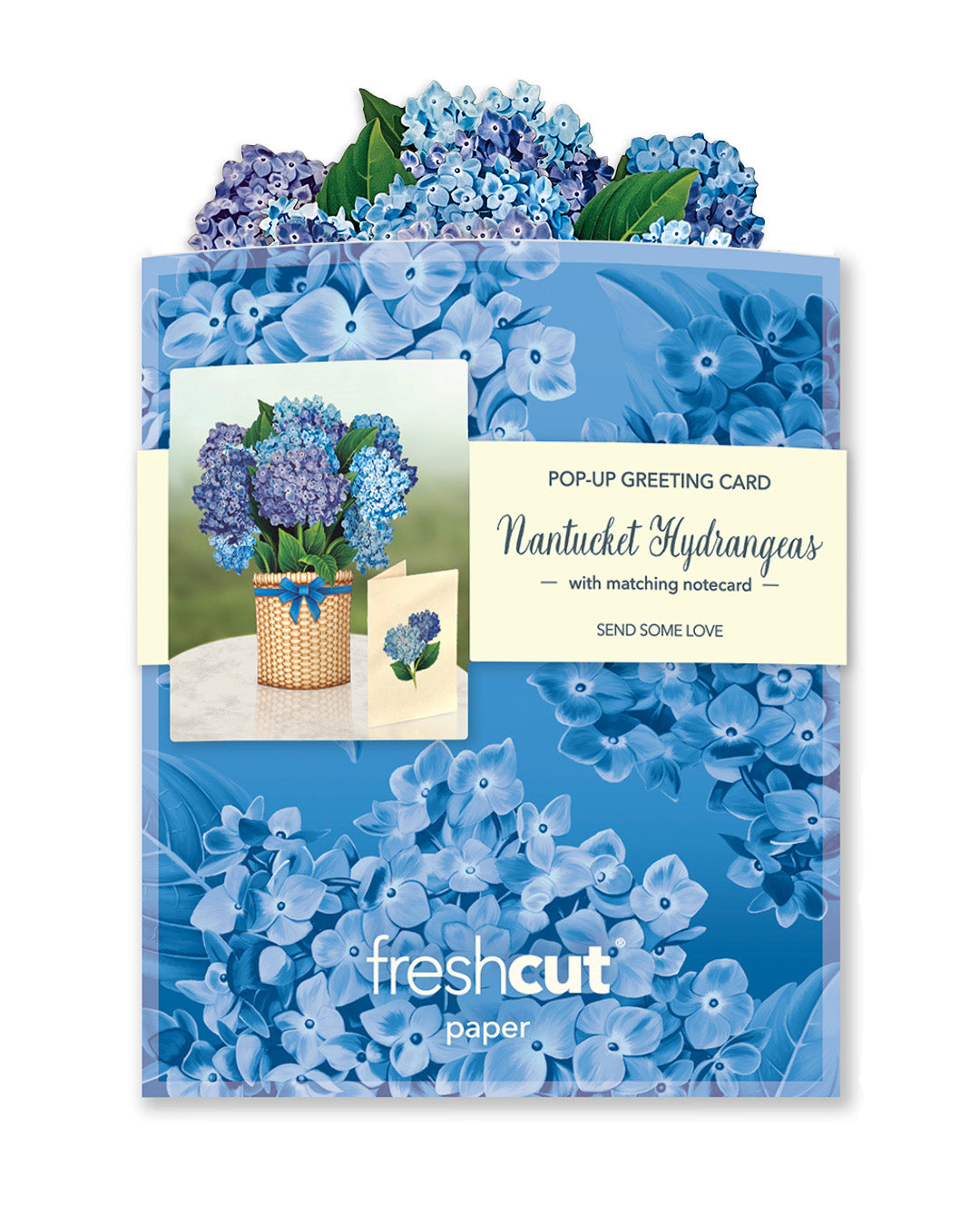 Freshcut Paper Card: MINI Nantucket Hydrangeas