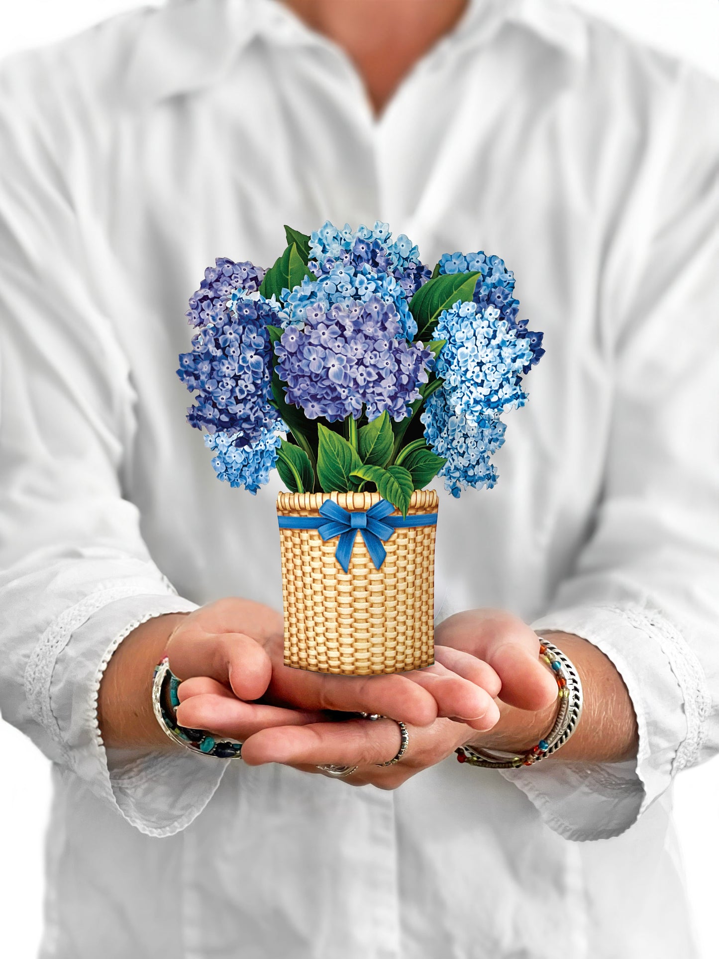 Freshcut Paper Card: MINI Nantucket Hydrangeas