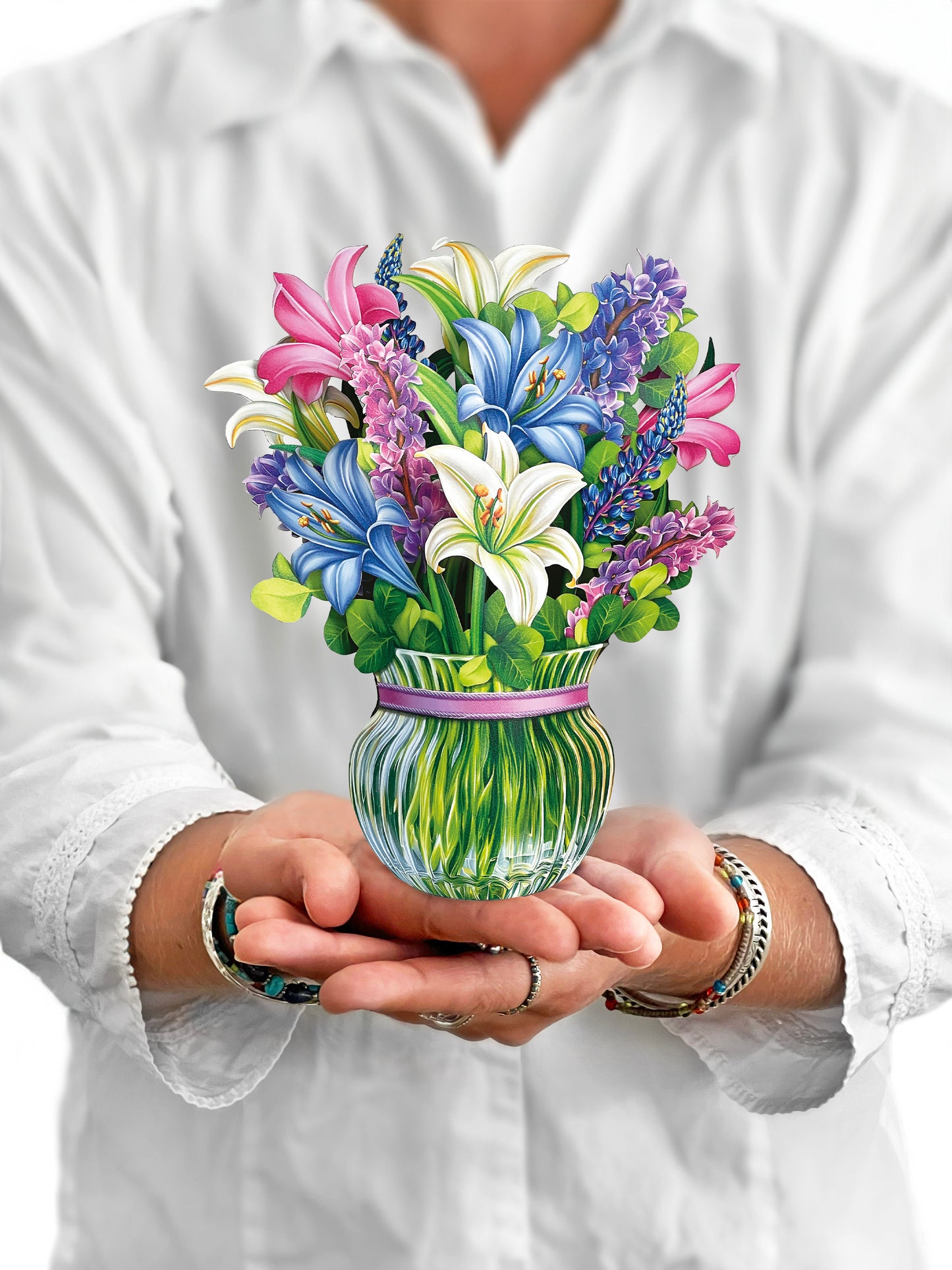 Freshcut Paper Card: MINI Lilies & Lupines