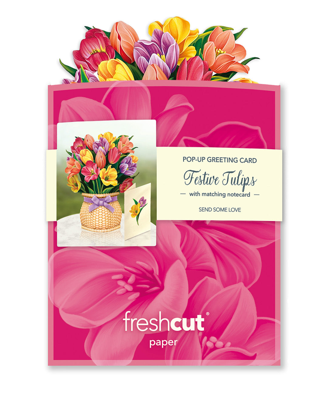 Freshcut Paper Card: MINI Festive Tulips