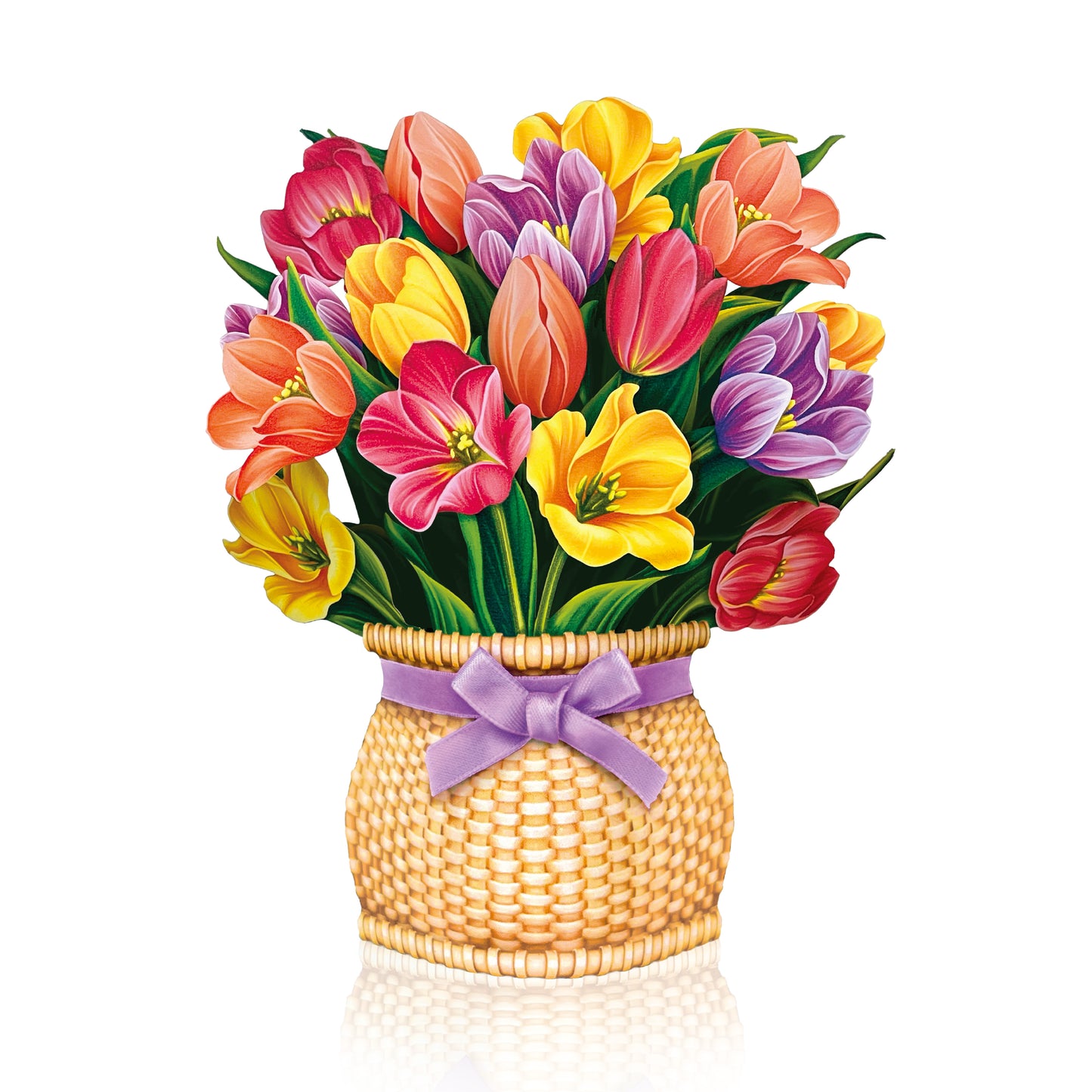 Freshcut Paper Card: MINI Festive Tulips