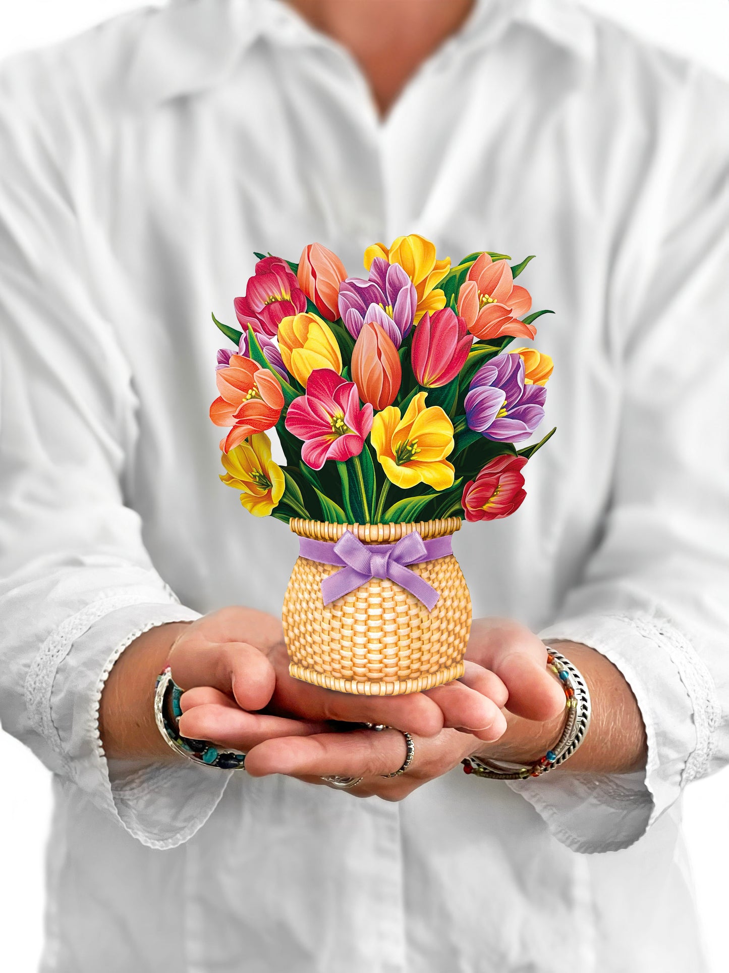 Freshcut Paper Card: MINI Festive Tulips